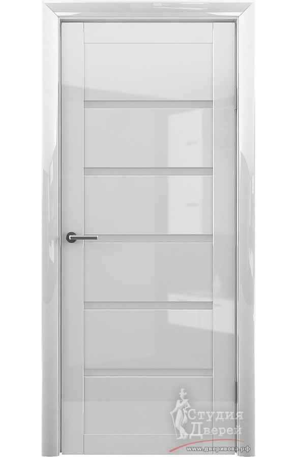 Полотно дверное ПО Глянец Вена GL белый стекло мателюкс